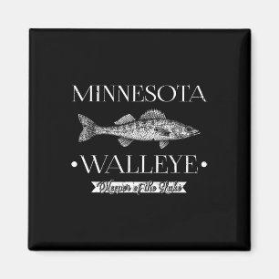 Minnesota Walleye Midwest Fishing Fisherman Angler Magnet