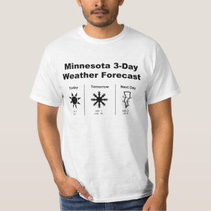 Minnesota Weather Forecast T-Shirt