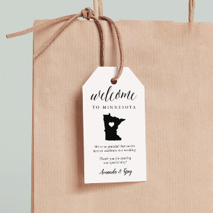 Minnesota Wedding Welcome Gift Tags