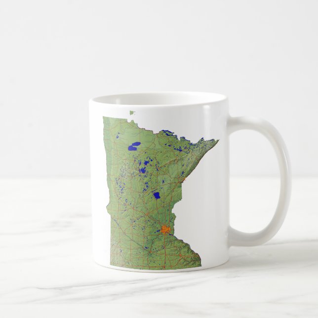 Minnesotan Flag + Map Mug (Right)
