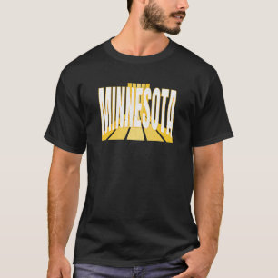 Minnesotan Purple & Yellow Minnesota Retro Striped T-Shirt