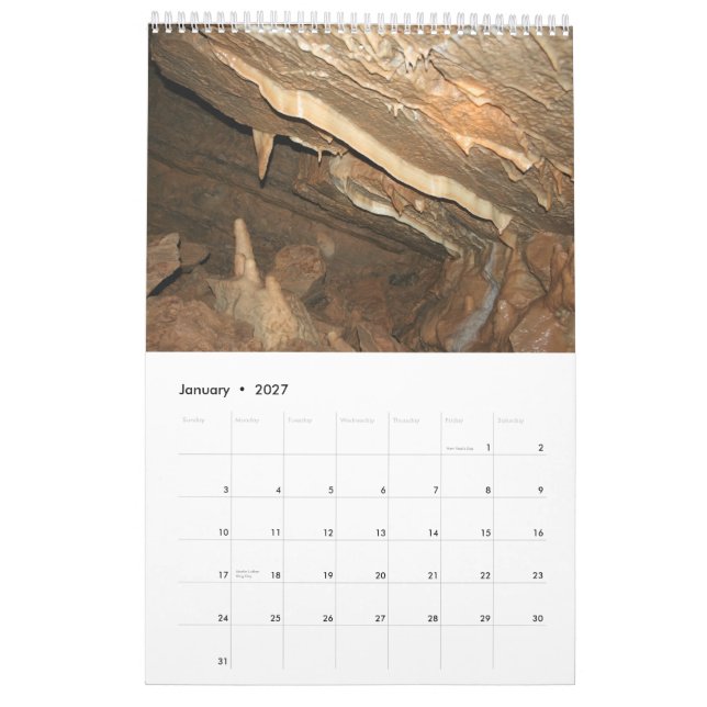 Minnetonka Cave 18 Month Calendar (Jan 2027)