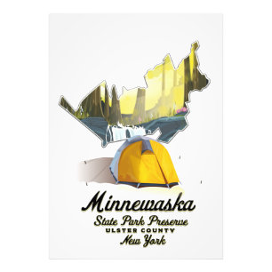 Minnewaska State Park New York Travel poster. Photo Print