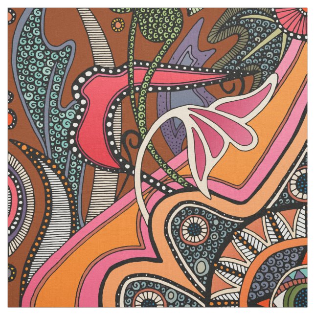 MINNIE henna Fabric (Swatch)