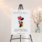 Minnie Mouse Girl Baby Shower Welcome Sign