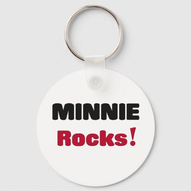 Minnie Rocks Key Ring (Front)
