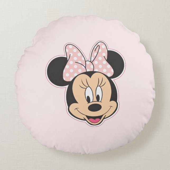 Minnie Round Pillow (Front)