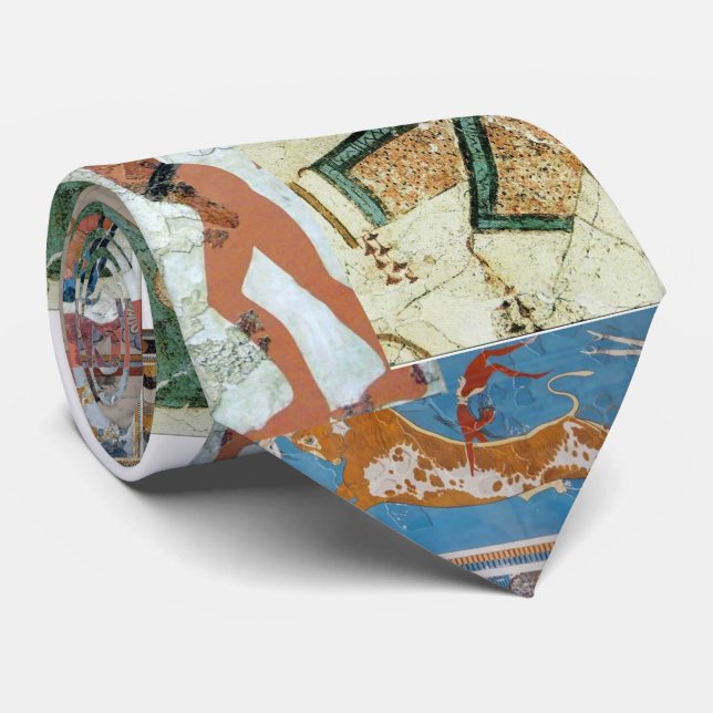 Minoan Art Tie (Rolled)