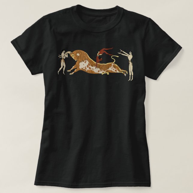 Minoan Bull-Leaping  T-Shirt (Design Front)