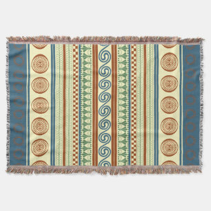 Minoan Majesty: Ancient Aegean Throw Blanket