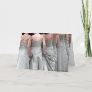 "Minor Adjustments" Bridesmaid Thank You Cards