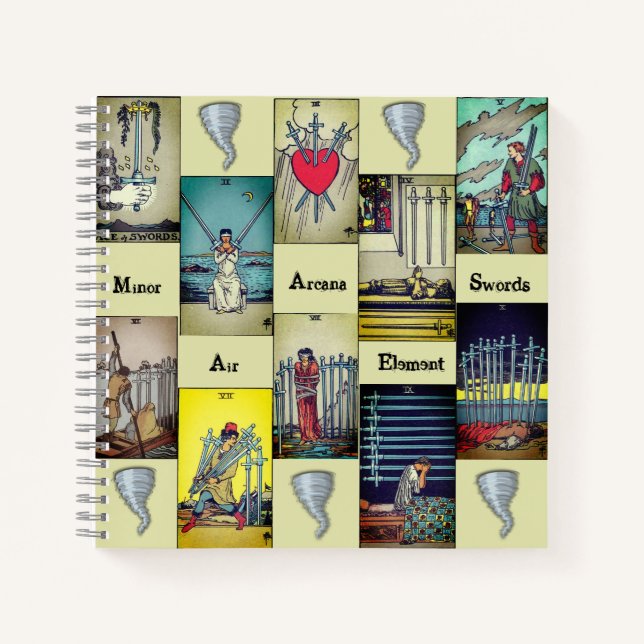 Minor Arcana Swords Notebook (Front)