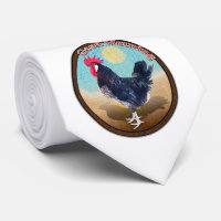 Minorca Rooster Good Morning Vintage Oval