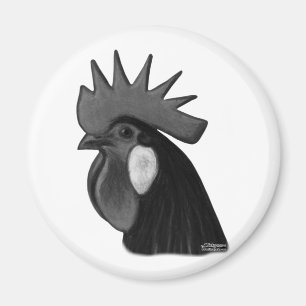 Minorca Rooster Head Magnet