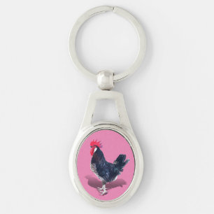 Minorca Rooster Key Ring