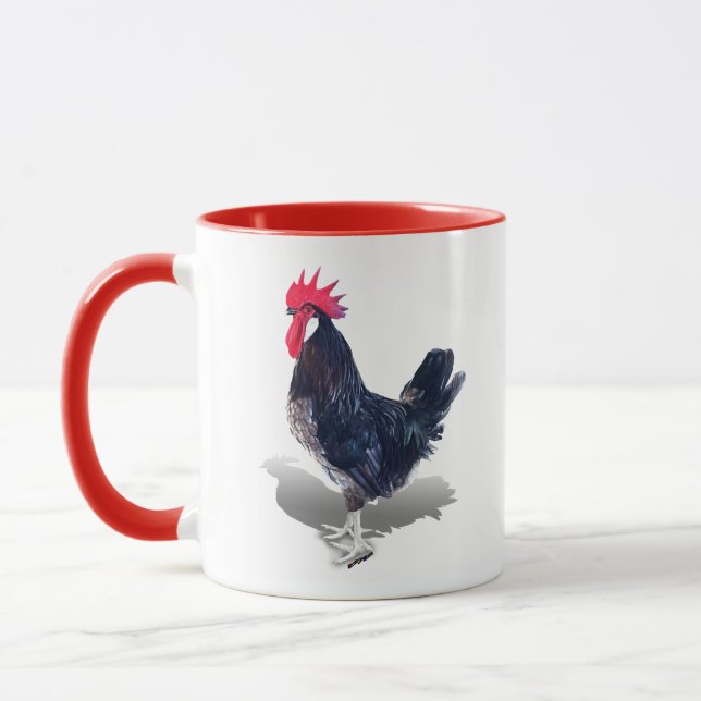 Minorca Rooster Mug (Left)