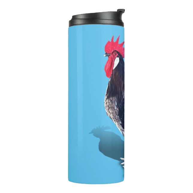 Minorca Rooster Thermal Tumbler (Rotated Left)