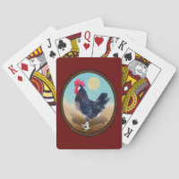 Minorca Rooster Vintage Oval