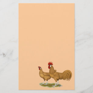Minorcas Buff Pair Stationery