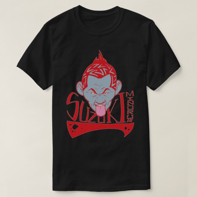 Minoru Suzuki tLonely Warrior T-Shirt (Design Front)