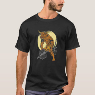 Minotaur Angry Working Out Muscles Premium T-Shirt