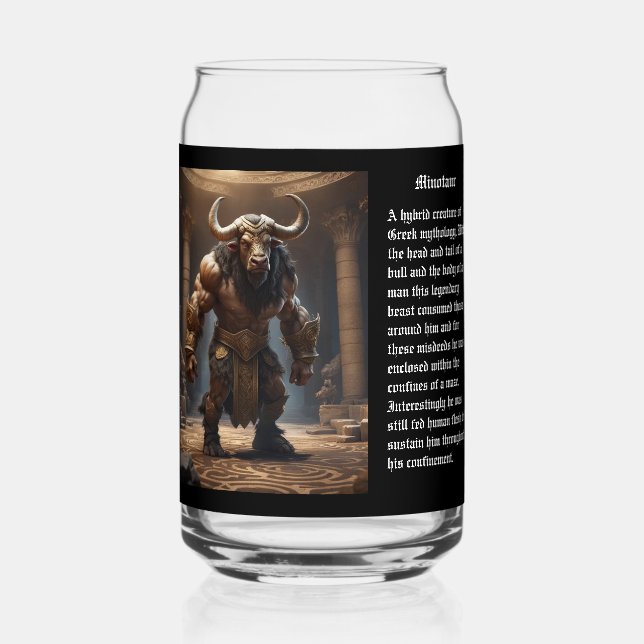 Minotaur Can Glass (Back)