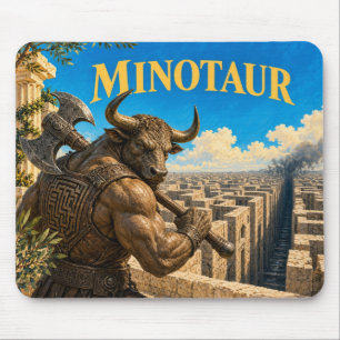 Minotaur, Gothic Fantasy Monster Mouse Pad