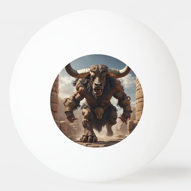 Minotaur Ping Pong Ball (Front)