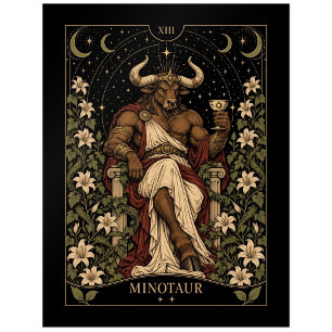 Minotaur, Starlit Tarot Art Postcard