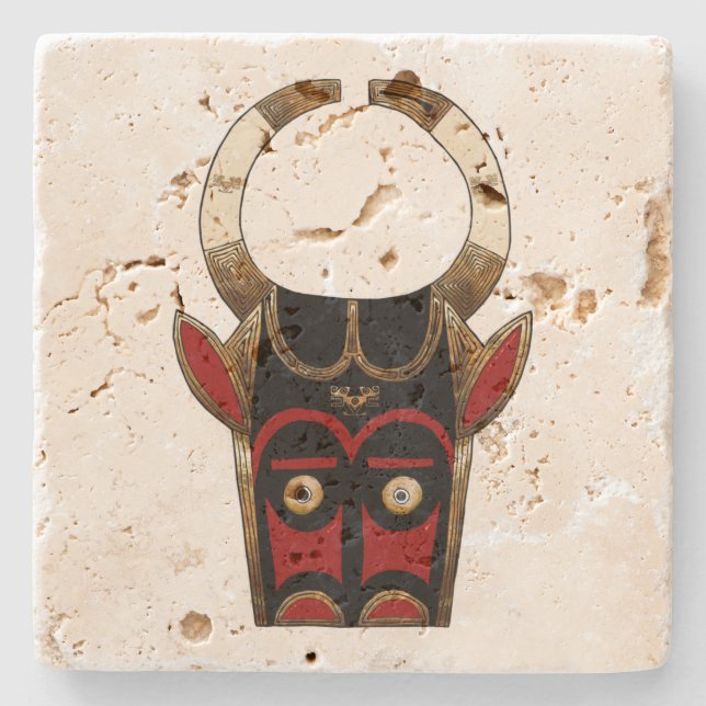 Minotaur Stone Coaster (Front)