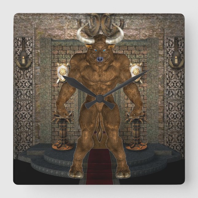 Minotaur Wall Clock (Front)