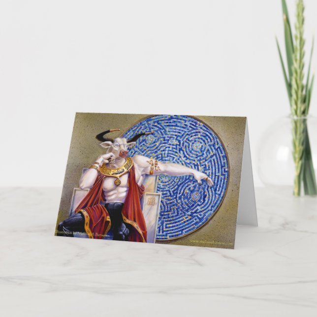 Minotaur with Mosaic Card (Front)