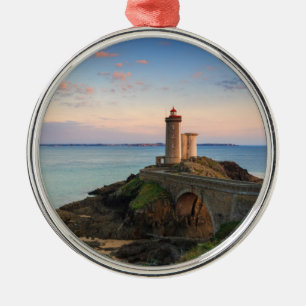 Minou Lighthouse in France Metal Ornament