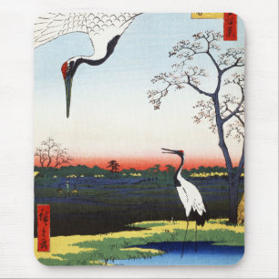 Minowa, Kanasugi, Mikawashima by Utagawa Hiroshige Mouse Pad
