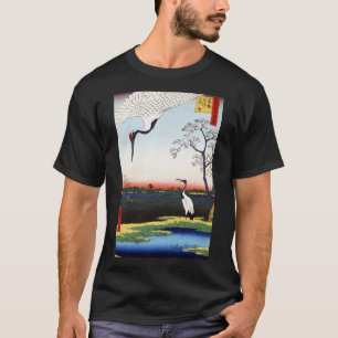 Minowa, Kanasugi, Mikawashima by Utagawa Hiroshige T-Shirt