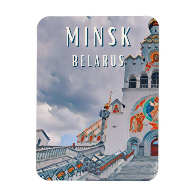 Minsk, ville de la gastronomie biélorusse magnet (Vertical)