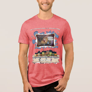 Minstrel Cramps Literal Wordplay Humor Tri-Blend Shirt
