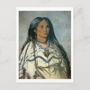 'Mint', a Mandan Indian girl, 1832 (color litho) Postcard