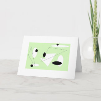 MINT ABSTRACT BLANK GREETING CARD