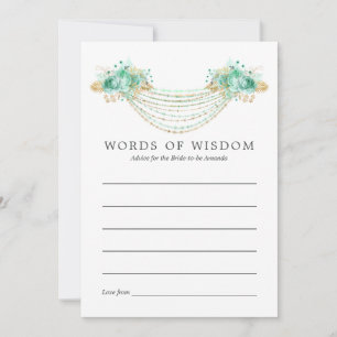 Mint and Gold Floral String Lights Bridal Advice