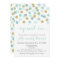 Mint and Gold Glitter Sip and See Invitations