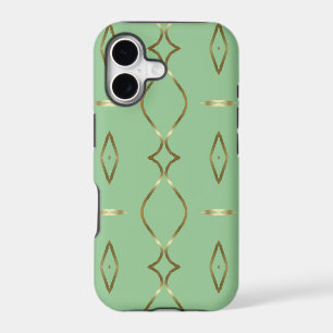 Mint and Gold Pattern