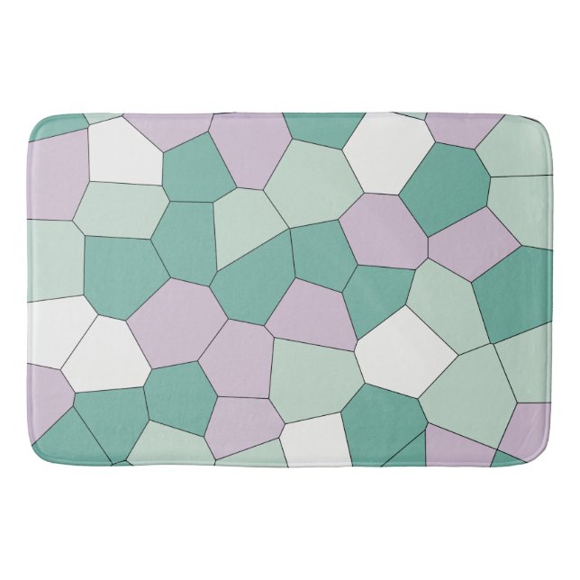 Mint and Lavender Bath Mat (Front)