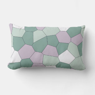 Mint and Lavender Lumbar Cushion