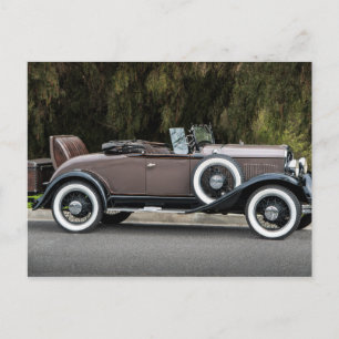 Mint antique car postcard