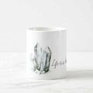 Mint Aqua Crystals Dream Coffee Mug