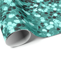 Mint Aquatic Water Sequin Glitter Shiny Effect