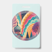 Mint Badge with Psychedelic Art – Customisable