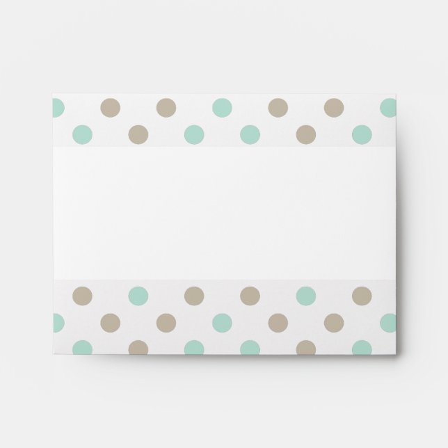 MINT BISQUE DOTS STRIPES Envelope (Front)