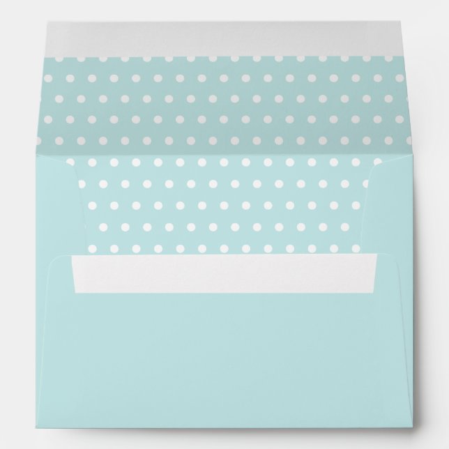 Mint Blue Chic Stationery A7 Envelope (Back (Bottom))